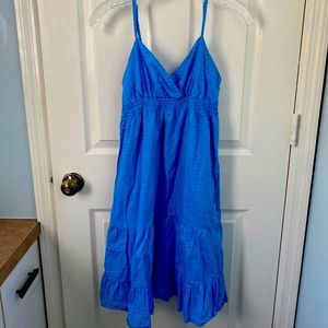 Adorable blue sundress!